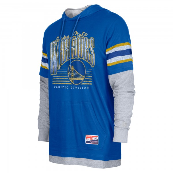 Футболка Golden State Warriors New Era Layered Long Sleeve Hoodie - Royal