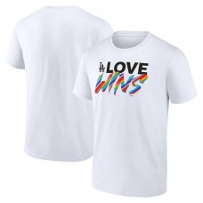 Los Angeles Dodgers White Love Wins T-Shirt