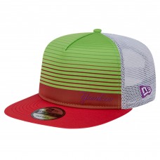 Бейсболка New York Yankees New Era Red Neon Horizon A-Frame Trucker 9FIFTY Snapback