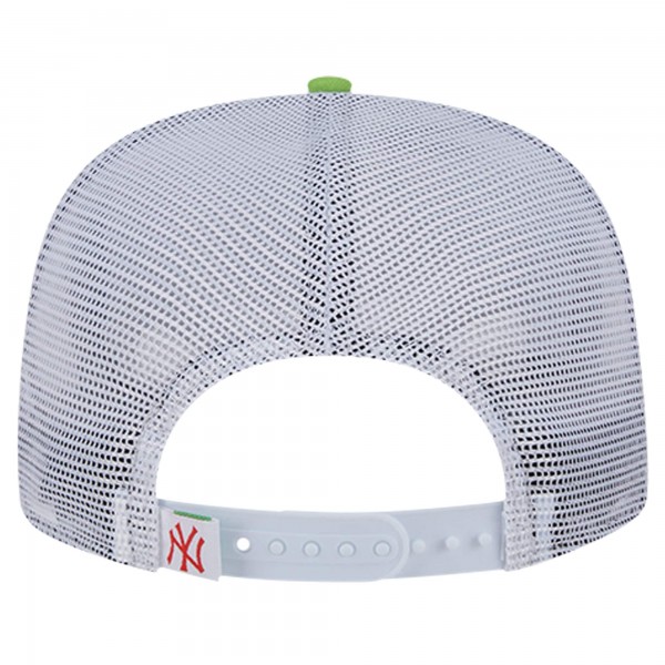 Бейсболка New York Yankees New Era Red Neon Horizon A-Frame Trucker 9FIFTY Snapback