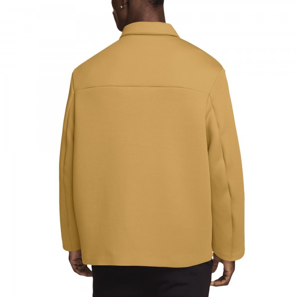 Paris Saint-Germain Nike Tech Fleece Button-Up Shacket - Gold