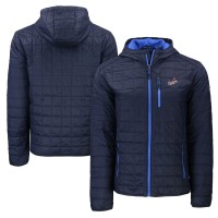 Los Angeles Dodgers Cutter & Buck Navy Cooperstown Collection Rainier Primaloft Eco Full-Zip Hooded Jacket