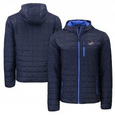 Los Angeles Dodgers Cutter & Buck Navy Cooperstown Collection Rainier Primaloft Eco Full-Zip Hooded Jacket