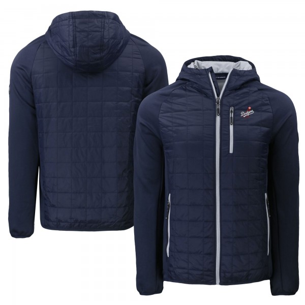 Los Angeles Dodgers Cutter & Buck Navy Cooperstown Collection Rainier Primaloft Eco Full-Zip Hybrid Jacket