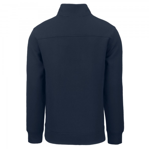 Кофта на короткой молнии New York Yankees Cutter & Buck Navy Americana Roam Eco Recycled