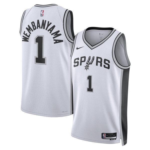 Джерси Unisex San Antonio Spurs Victor Wembanyama Nike White Swingman - Association Edition