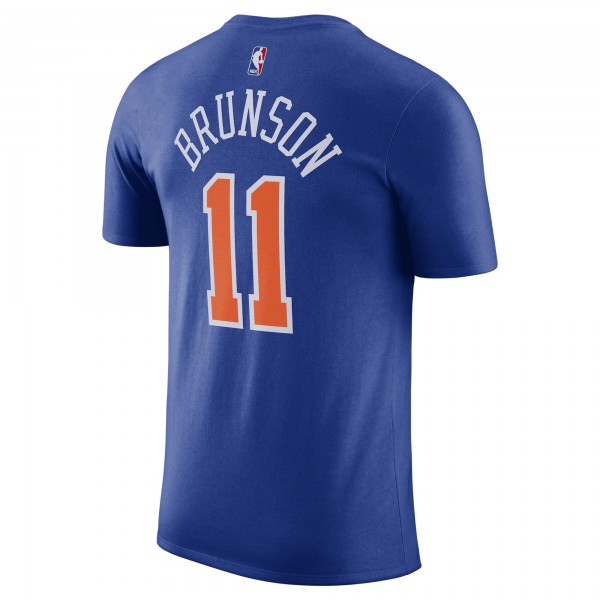Футболка Jalen Brunson New York Knicks Nike Icon Edition Name & Number - Blue
