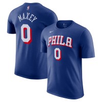 Philadelphia 76ers Tyrese Maxey Nike Royal Icon Edition Name & Number T-Shirt