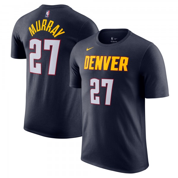 Denver Nuggets Jamal Murray Nike Navy Icon Edition Name & Number T-Shirt