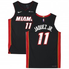 Игровая джерси Jaime Jaquez Jr. Miami Heat Autographed Fanatics Authentic Nike Black Icon Authentic