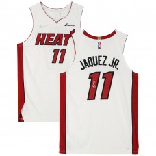 Игровая джерси Jaime Jaquez Jr. Miami Heat Autographed Fanatics Authentic Nike White Association Authentic