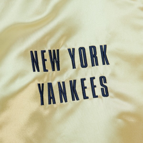 New York Yankees Mitchell & Ness Gold OG 2.0 Lightweight Satin Full-Zip Jacket