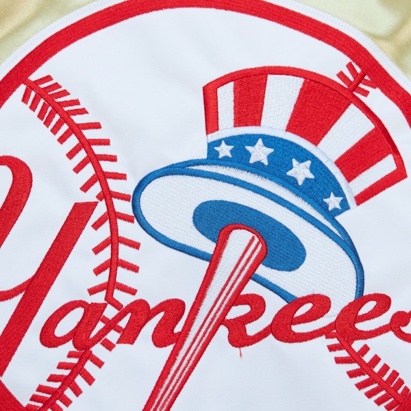 New York Yankees Mitchell & Ness Gold OG 2.0 Lightweight Satin Full-Zip Jacket
