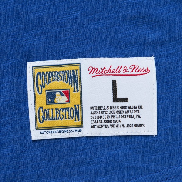 Los Angeles Dodgers Mitchell & Ness Royal Cooperstown Collection Legendary Raglan Slub Henley 3/4-Sleeve T-Shirt