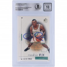 Paul Pierce Boston Celtics Autographed 1998-99 Upper Deck SP Authentic #100 #/3500 Beckett Fanatics Witnessed Authenticated 10 Rookie Card