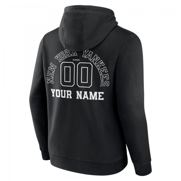 Толстовка New York Yankees Black Monochrome Personalized Name & Number