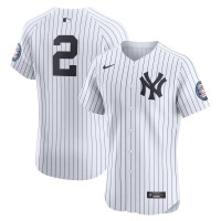 Джерси New York Yankees Derek Jeter Nike White Home 2020 Hall of Fame Induction Patch Elite Player