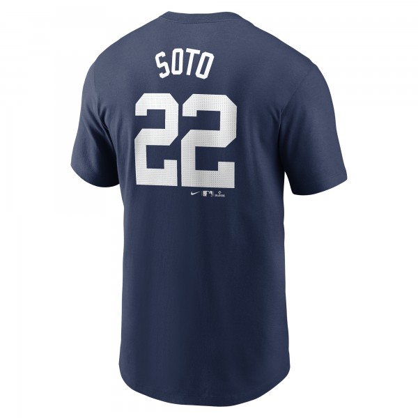 New York Yankees Juan Soto Nike Navy 2024 Fuse Name & Number T-Shirt