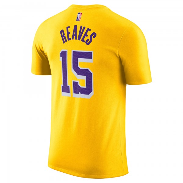 Футболка Austin Reaves Los Angeles Lakers Nike Icon Edition Name & Number - Gold