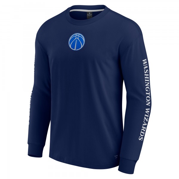 Washington Wizards Fanatics Navy Elements Strive Long Sleeve T-Shirt