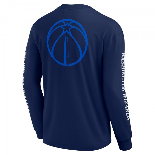 Washington Wizards Fanatics Navy Elements Strive Long Sleeve T-Shirt