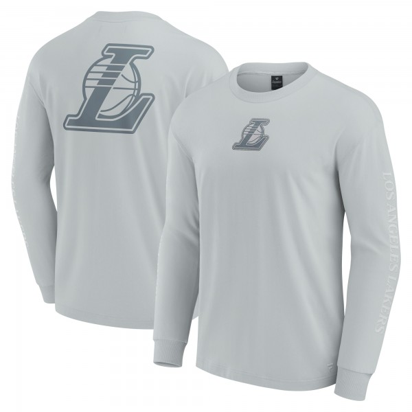 Футболка с длинным рукавом Los Angeles Lakers Elements Strive  - Gray