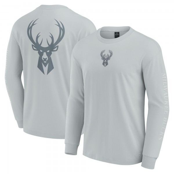 Футболка с длинным рукавом Milwaukee Bucks Elements Strive - Gray