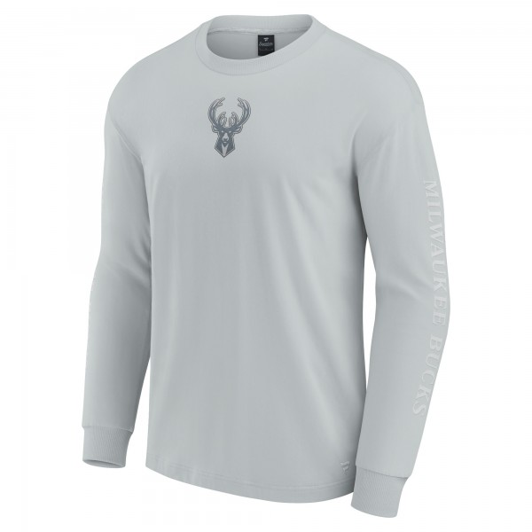 Футболка с длинным рукавом Milwaukee Bucks Elements Strive - Gray