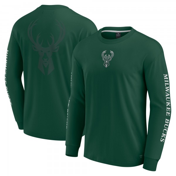 Футболка с длинным рукавом Milwaukee Bucks Elements Strive - Hunter Green