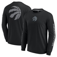 Toronto Raptors Fanatics Black Elements Strive Long Sleeve T-Shirt