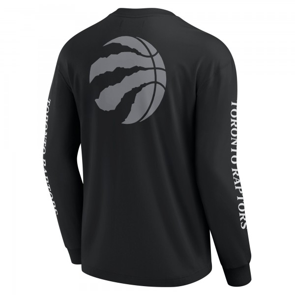 Toronto Raptors Fanatics Black Elements Strive Long Sleeve T-Shirt