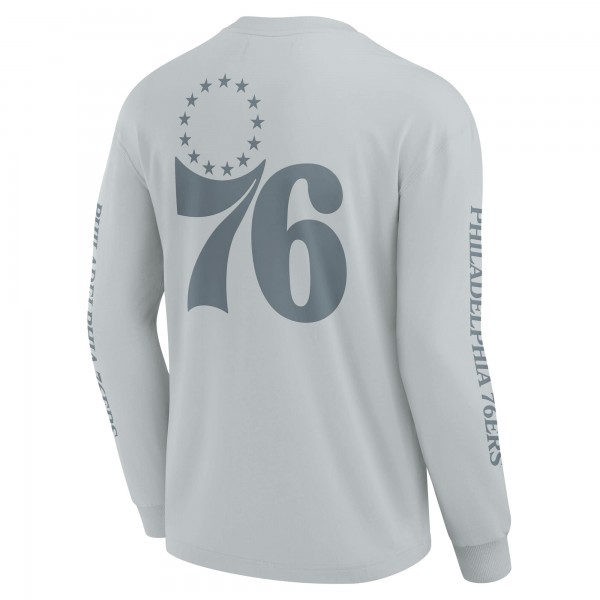 Philadelphia 76ers Fanatics Gray Elements Strive Long Sleeve T-Shirt