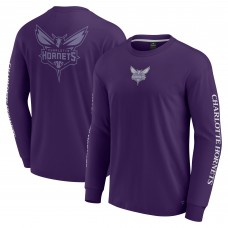 Charlotte Hornets Purple Elements Strive Long Sleeve T-Shirt