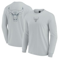 Футболка с длинным рукавом Chicago Bulls Gray Elements Strive