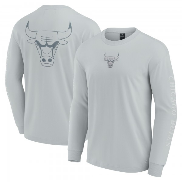 Футболка с длинным рукавом Chicago Bulls Gray Elements Strive