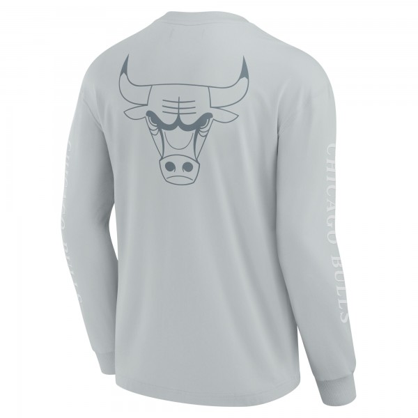 Футболка с длинным рукавом Chicago Bulls Gray Elements Strive