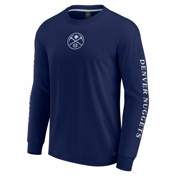 Denver Nuggets Fanatics Navy Elements Strive Long Sleeve T-Shirt