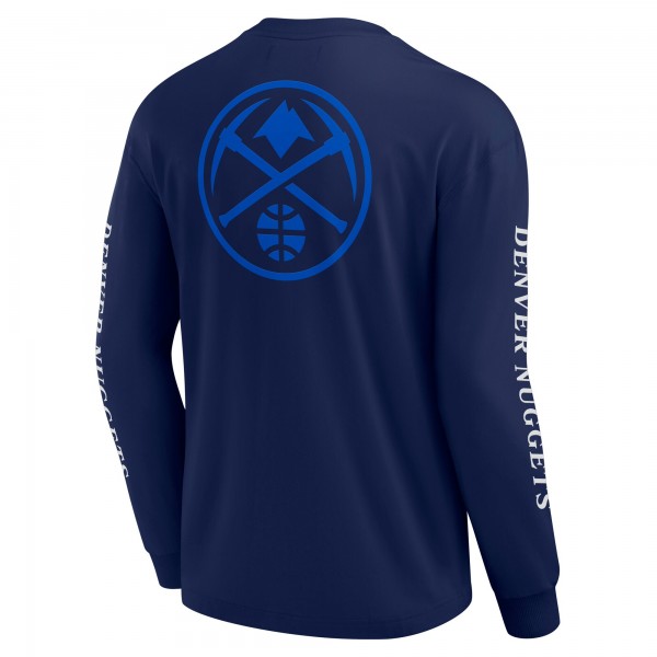 Denver Nuggets Fanatics Navy Elements Strive Long Sleeve T-Shirt