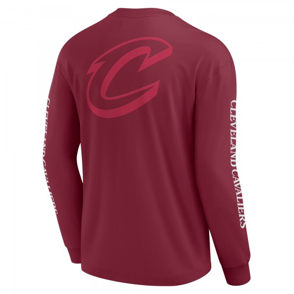 Cleveland Cavaliers Fanatics Wine Elements Strive Long Sleeve T-Shirt