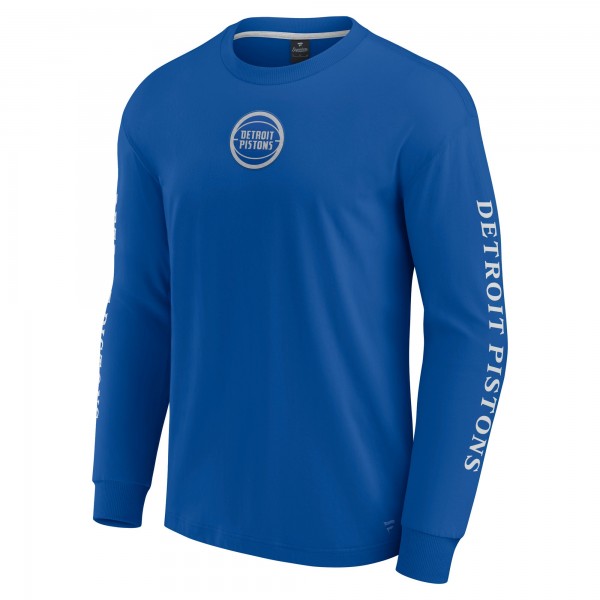 Detroit Pistons Fanatics Blue Elements Strive Long Sleeve T-Shirt