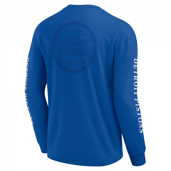 Detroit Pistons Fanatics Blue Elements Strive Long Sleeve T-Shirt