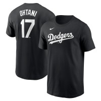 Los Angeles Dodgers Shohei Ohtani Nike Black 2024 Fuse Name & Number T-Shirt