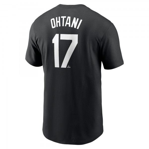 Los Angeles Dodgers Shohei Ohtani Nike Black 2024 Fuse Name & Number T-Shirt