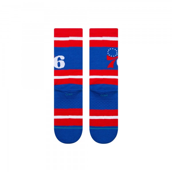 Unisex Philadelphia 76ers Stance Prep Stripe Crew Sock