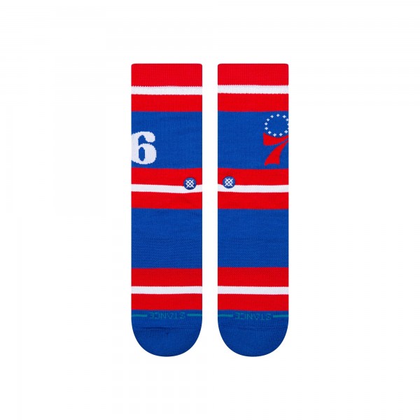 Unisex Philadelphia 76ers Stance Prep Stripe Crew Sock