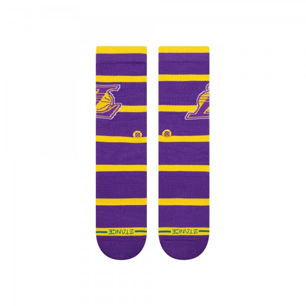 Unisex Los Angeles Lakers Stance Prep Stripe Crew Sock