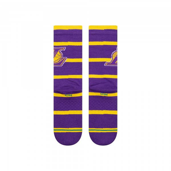 Unisex Los Angeles Lakers Stance Prep Stripe Crew Sock
