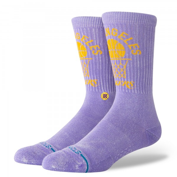 Unisex Los Angeles Lakers Stance Purple Vintage Crew Sock