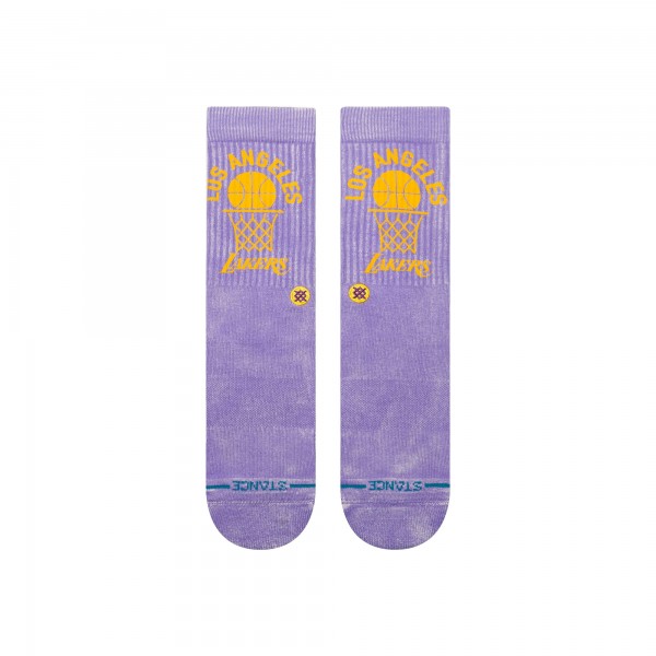 Unisex Los Angeles Lakers Stance Purple Vintage Crew Sock