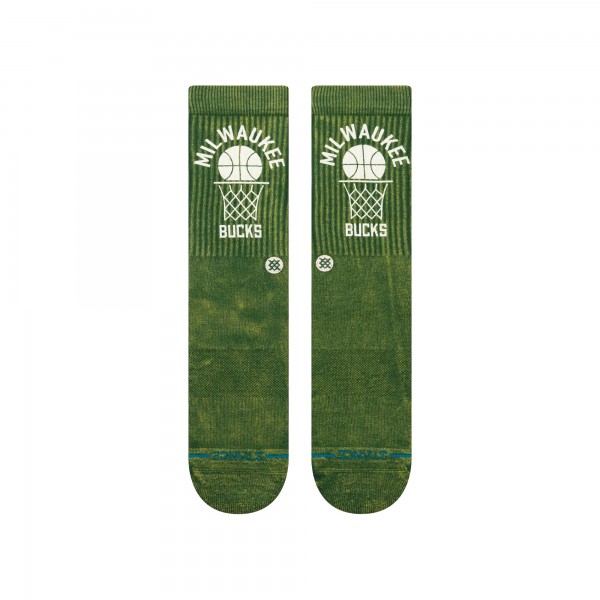 Unisex Milwaukee Bucks Stance Hunter Green Vintage Crew Sock